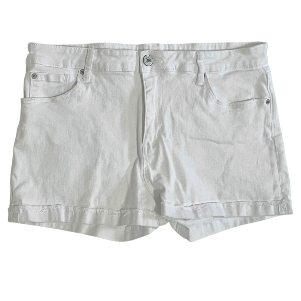 STS Blue Molly High Rise Women's Bright White Denim Shorts Size 32 Inseam 2.5"